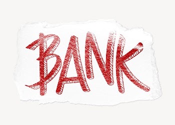 Bank word, ripped paper typography | Free PSD - rawpixel