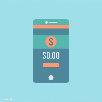 Banking app graphic on the mobile phone | Free stock vector - 251169