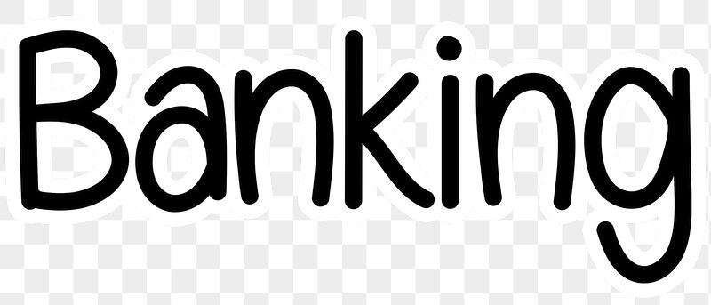 Banking png word sticker typography, | Free PNG - rawpixel