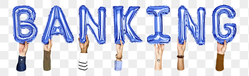 Banking word png, hands holding | Free PNG - rawpixel