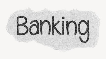Banking word, ripped paper typography | Free PSD - rawpixel
