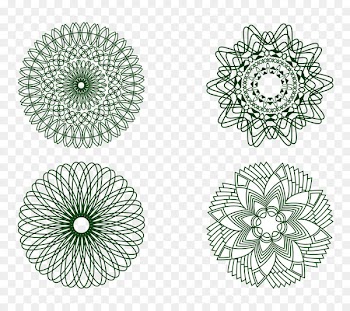 Banknote Chemical element - Banknotes decorative elements 