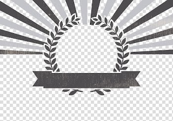 Banner and frame illustration, Retro style Sunburst Vintage Drawing, Olive borders transparent background PNG clipart