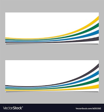 Banner background from curves - graphic design vector image