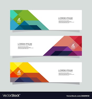 Banner background modern designbusiness template vector image