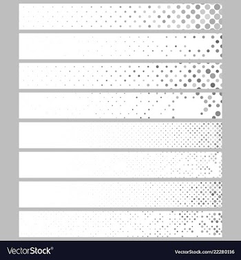 Banner background set - rectangular dot pattern vector image