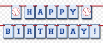 Banner Birthday Baseball Pennon Pennant - template banner 