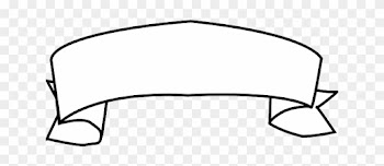 Banner Black, Outline, White, Signs, Symbols, Ribbon, - Transparent Background Ribbon Clipart