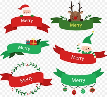 Banner, Christmas Tree, Santa Claus, Holiday Ornament, Christmas Eve PNG
