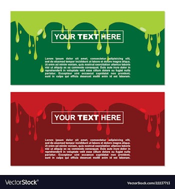 Banner design with halloween theme vector image