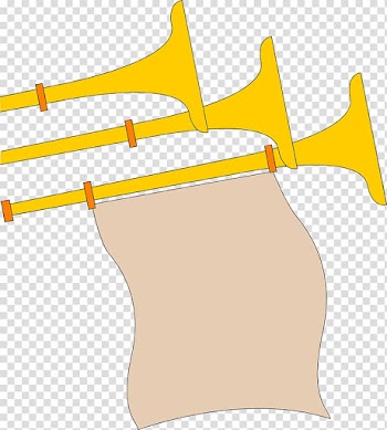 Banner Flag , Horn Banner transparent background PNG clipart
