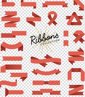 Banner Flat design Illustration, Fashion design material ribbon tag, Ribbon Collection logo transparent background PNG clipart
