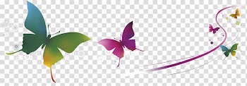 Banner, Flying Butterfly transparent background PNG clipart