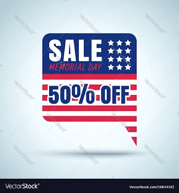  					Banner for memorial day vector image														