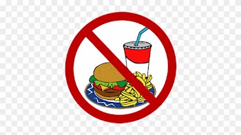Banner Free Fast Food Restaurant Clipart - Transparent No Junk Food