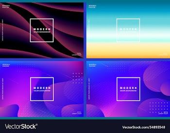 banner gradient background modern with colorful