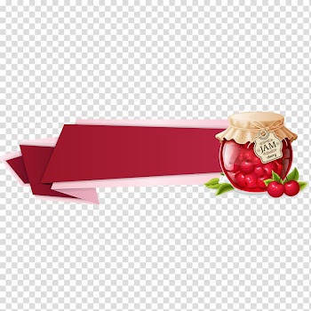 Banner Graphic design, cherry canned label material transparent background PNG clipart