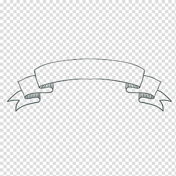 Banner, Hand-drawn line banner transparent background PNG clipart
