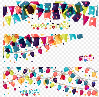 Banner Holiday Carnival Clip art - Color flag hanging posters advertising creatives 