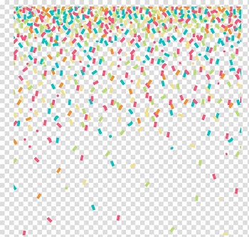 Banner illustration, Confetti , Colored confetti background material transparent background PNG clipart