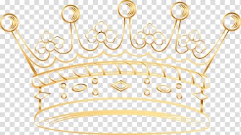 Banner illustration, Designer Texture mapping Gold Computer file, Golden Crown Artwork transparent background PNG clipart