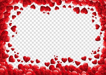 Banner illustration, heart transparent background PNG clipart