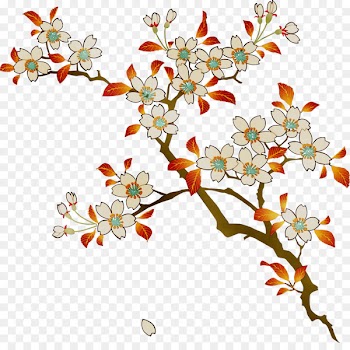 Banner Japanese Language Floral design Image Poster -  