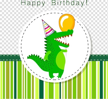 Banner Ornament Illustration, Cartoon green crocodile transparent background PNG clipart