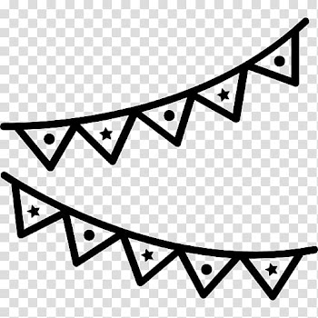 Banner Pennon , Garland birthday transparent background PNG clipart