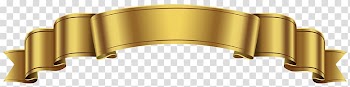 Banner Poster , GOLDEN RİBBON transparent background PNG clipart