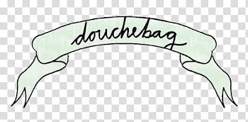 Banner s, douchebag banner illustration transparent background PNG clipart
