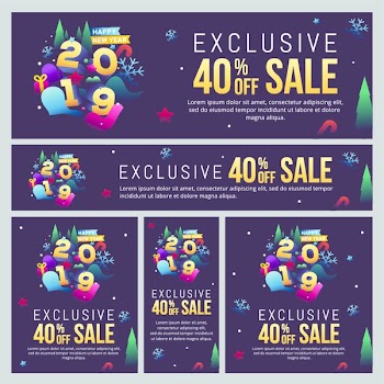Banner SALE new year
