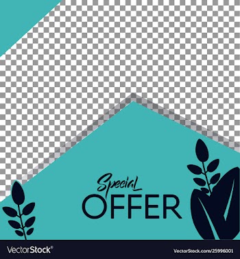 Banner sale transparent background 05 vector image