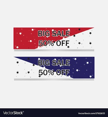 Banner sale vector image
