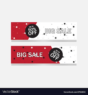 Banner sale vector image