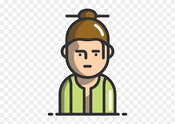 Banner Samurai Clipart Kid Japanese - Japan People Cartoon Png