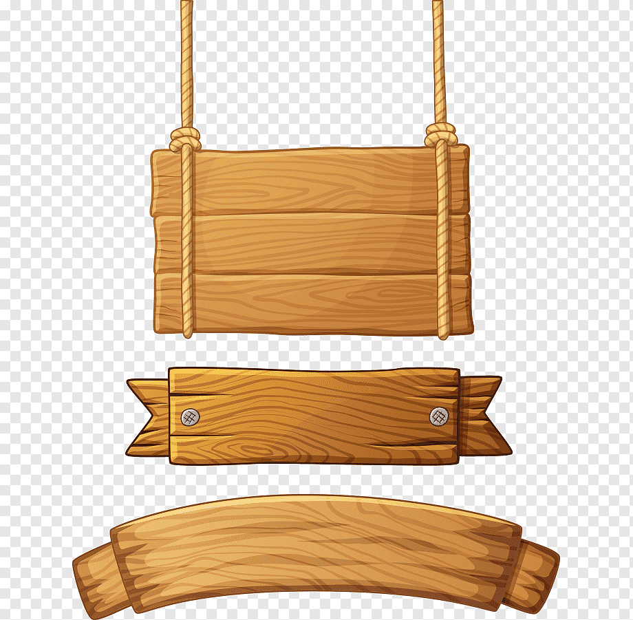 Banner Sign Wood, Wooden signboard collection, brown wood pallet, angle, furniture, wooden Board png
