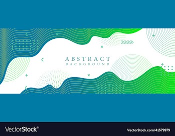 banner template is colorful with green color