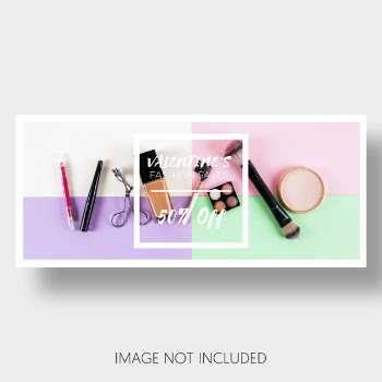 Banner template sales valentine's day Free Psd
