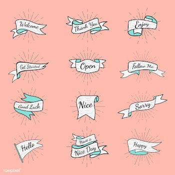 Banner text badges collection | Free stock vector - 575008