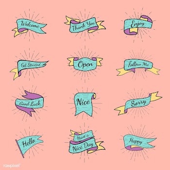 Banner text badges collection | Free stock vector - 575021