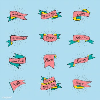 Banner text badges collection | Free stock vector - 575077