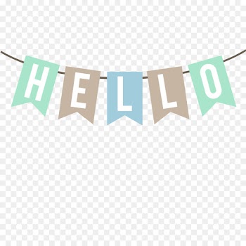 Banner Textile Bib - HELLO color banner 