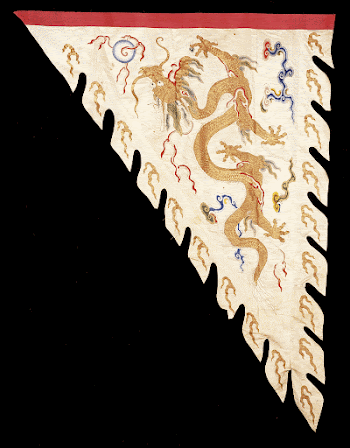 Banner--war flag?-- of embroidered white | Free Photo - rawpixel