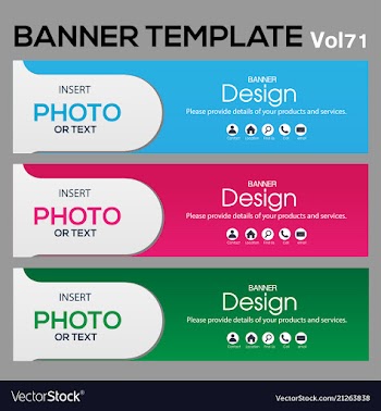 Banner web template banner blackground and banner vector image