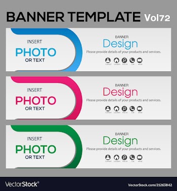 Banner web template banner blackground and banner vector image
