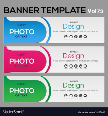Banner web template banner blackground and banner vector image