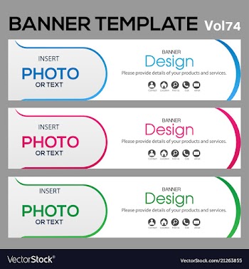 Banner web template banner blackground and banner vector image
