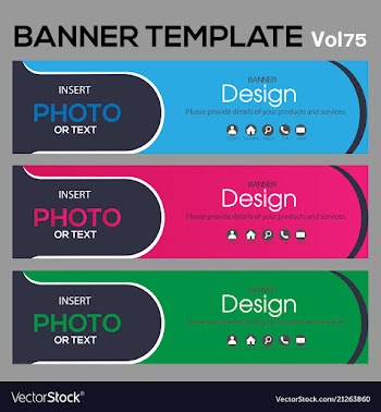 Banner web template banner blackground and banner vector image