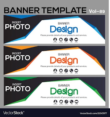 Banner web template banner blackground and banner vector image